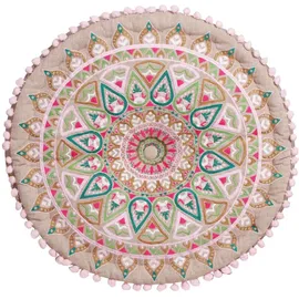 Marrakesch Orient & Mediterran Interior Pouf Baumwolle ø 50 cm Mehrfarbig