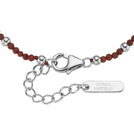 GIORGIO MARTELLO MILANO Armband mit Süßwasser-Perlen und Ziersteinen Silber 925 Größe 19 cm
