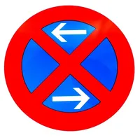 BauSupermarkt24 ORIGINAL Verkehrszeichen 283-30 Absolutes Halteverbot Mitte Rechtsaufstellung *