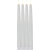 Star Trading LED-Wachskerzen Flamme 28,5 cm 4 St. weiß