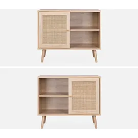 sweeek Sideboard 80 x 65,8 x 39 cm Beige