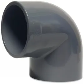 Mega Construx Winkel 90° Pvc-u 20 mm Klebemuffe 16 bar Grau - Mega