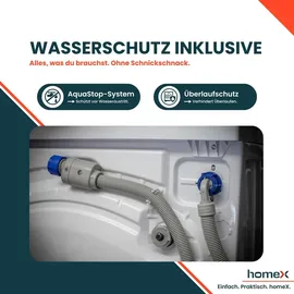 Homex WF1014H1A-W Waschmaschine (10 kg, 1400 U/min)