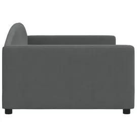 vidaXL Tagesbett 100 x 190 cm Dunkelgrau
