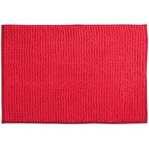 MSV Badteppich Chenille Rot 40 x 60 cm
