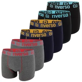 Riverso RIVOle Boxershorts Blau / Mehrfarbig L 6er Pack
