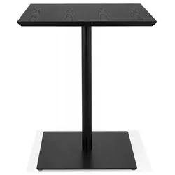 Esstisch Quadratisch Holz Metall  Designer Tisch SUMO Kompakt  Küchentisch Schwarzes Gestell  Modern Minimalistisch  Kadima Design