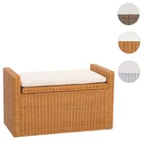 Mendler Sitzbank Aufbewahrungstruhe M92 Honigfarben 88 x 0 x 0 cm