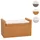 Mendler Aufbewahrungstruhe M92, Truhe Sitzbank Garderobenbank, Kissen Kubu Rattan 88cm ~ honigfarben