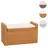 Mendler Sitzbank Aufbewahrungstruhe M92 Honigfarben 88 x 0 x 0 cm