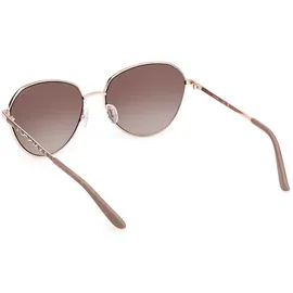 GUESS GU00148 Unisex-Sonnenbrille Vollrand Rund Metall-Gestell, gelb