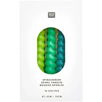 Rico Design Spiralkerzen 10 St. grün