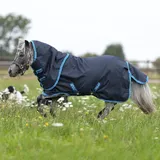 Horseware Amigo Hero 6 Petite Plus Turnout Medium 200g - Navy/Electric Blue, 55