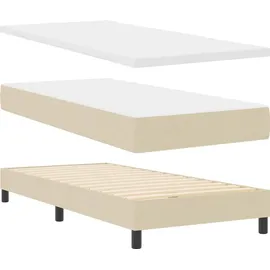 vidaXL Boxspringbett 200 x 200 cm Creme