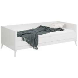 OTTO home Jugendbett Ellen 97 x 209 cm Kiefer massiv weiß