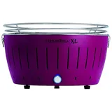 Holzkohlegrill XL pflaumenlila inkl. USB Anschluss