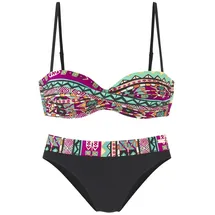 Buffalo Bügel-Bandeau-Bikini Damen Pink 38 Cup B