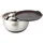 Dr. Oetker Rührschüssel mit Deckel 5 L BACK SPASS, Rührschüssel mit rutschfestem Silikonboden & flachem Schüttrand, Schüssel aus hochwertigem Edelstahl, Silber/Grau-Braun-spülmaschinengeeignet