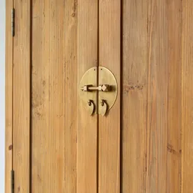 Tikamoon Schrank Yuki aus massivem Recycling-Kiefernholz Natur