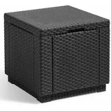 KETER Cube Sitzhocker 42 x 42 x 39 cm graphitgrau