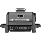 Ninja Woodfire OG701EU Elektrischer Outdoor Grill & Smoker 2400 Watt, Grau