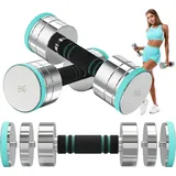 Dripex Hantel Set Verstellbare Kurzhanteln 2er Set 10 kg