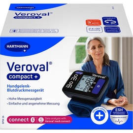 Hartmann Veroval compact Plus Handgelenk-Blutdruckmessgerät 1 St