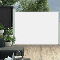 vidaXL Ausziehbare Seitenmarkise 140 x 500 cm creme