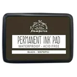 Stamperia - Permanent Ink Pad for Scrapbooks, Albums, Card Making, Bullet Journals, and More, Acid-Free, Fade-Resistant, Waterproof, Fast-Drying and Non-Bleeding for Smudge-Free Stamping (Black)