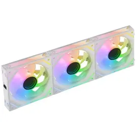 Mars Gaming MF-LINKFINITYKIT Weiß, Kit 3x 120mm PWM Modularlüfter, LINKFINITY Verbindungssystem, Infinity Mirror ARGB 360° Beleuchtung und ARGB Controller, Ultra-quiet 12dB