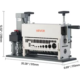 Vevor Elektrische Kabelabisoliermaschine, 1,5-40 mm, Kabelschälmaschine, 11-Kanal-Automatik-Kupferkabel-Abisolierer, 370-W-Abisolierwerkzeug mit m...