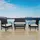 vidaXL Garten-Lounge-Set 4-tlg. schwarz