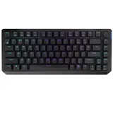 ENDORFY Thock 75% Wireless Black, 75% kabellose mechanische Tastatur, QWERTY, Kailh Box Black-Schalter, RGB, PBT-Tastenkappen, kabellose BT- und 2,4-GHz-Verbindung, erweiterte Software | RF + Bluetooth, Mechanischer Switch, RGB-LED, Schwarz