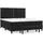 vidaXL Boxspringbett mit Matratze Schwarz 180x200 cm Samt
