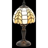 5LL-5992 Tiffany Bleiglaslampe Tischleuchte Tischlampe Ø 14*29 cm Lumilamp / Cla