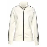 bench. loungewear Sweatjacke Damen ecru-schwarz Gr.32/34