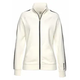 bench. loungewear Sweatjacke Damen ecru-schwarz Gr.32/34