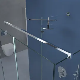 SoGood U-Form Duschkabine Ravenna40 80x90x195cm Duschabtrennung 8mm ESG-Sicherheitsglas Klarglas inkl. beidseitiger Easy-Clean-Beschichtung