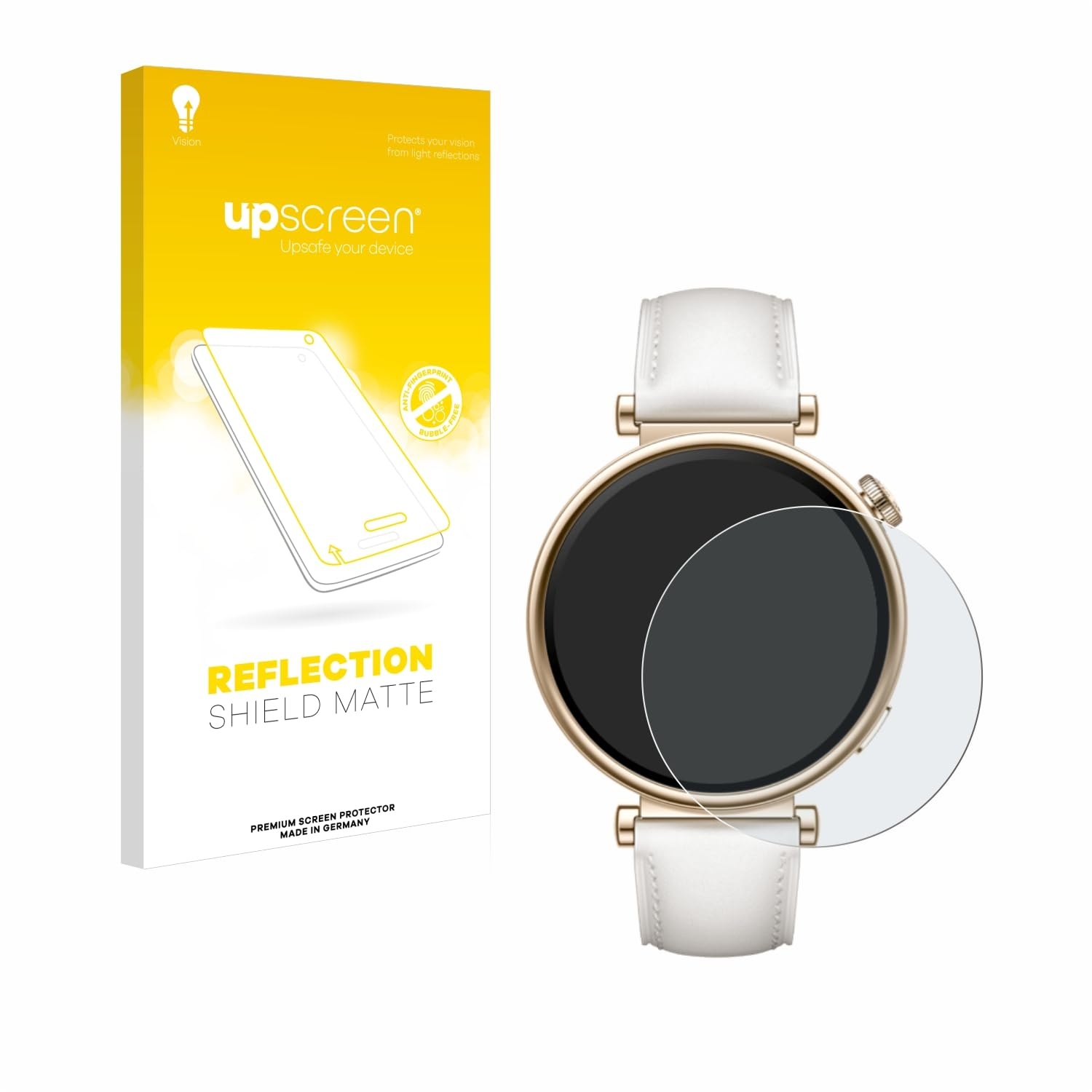 upscreen Entspiegelungs-Schutzfolie für Huawei Watch GT 4 (41mm) Displayschutz-Folie Matt [Anti-Reflex, Anti-Fingerprint]