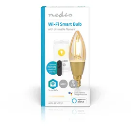 Nedis Nedis, Wi-Fi LED Glühbirne 5W 470lm E14 SmartLife Kerzenform, Weiß