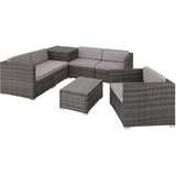 Tectake Pisa Rattan Lounge