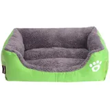 GUOCU Hundebett Hundekorb Hundesofa Tierbett Für Kleine, Mittlere Und Grosse Hunde Waschbar Kuschelkissen Katzensofa Hundehöhle Katzenbett Für Kleine,Grün,M