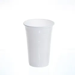 Commerline 2000 Stück Plastikbecher 200 ml weiß Trinkbecher Kunststoffbecher