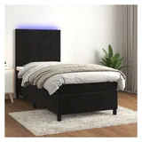vidaXL Boxspringbett 100 x 200 cm Schwarz