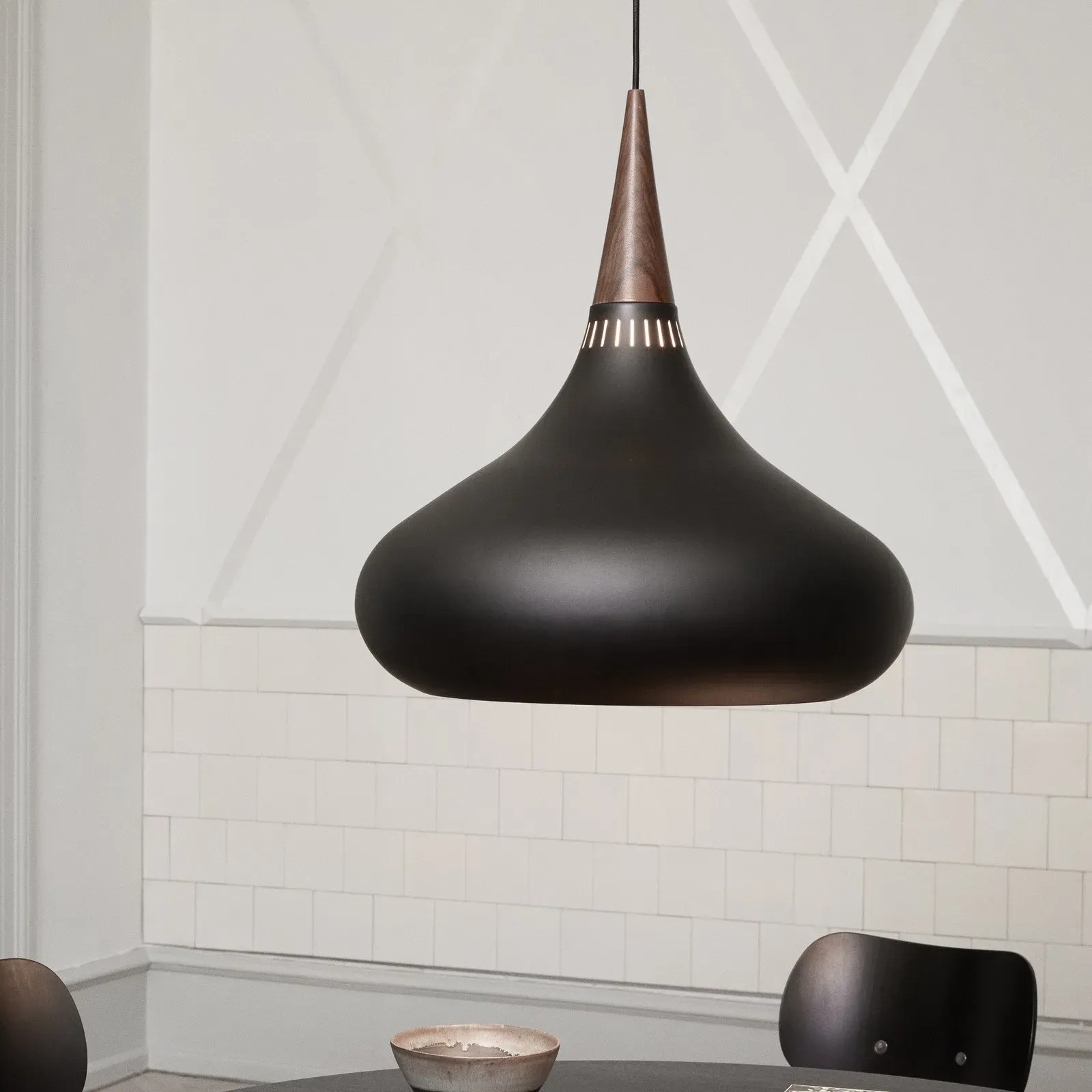 Pendelleuchte FRITZ HANSEN, Orient P3, dimmbar, Schwarz, für Wohnzimmer, Metall, Design - 54