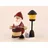Kunsthandwerk Ullrich Ullrich Kunsthandwerk Weihnachtsfigur Weihnachtsmann mit Trommel und Laterne Höhe 9,5cm NEU