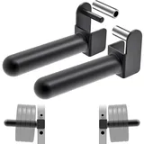 Kipika Hantelscheibenhalter für 2x2 Power Rack mit 5/8" oder 1“ Bohrung - Hantelscheibenständer für Power Rack - Passend für olympische 2-Zoll Hantelscheiben - 2er Set