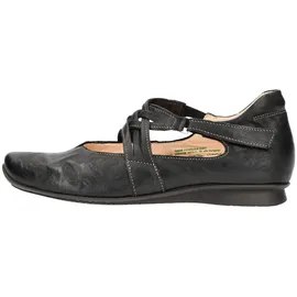 THINK! Damen CHILLI chromfrei gegerbte nachhaltige Halbschuhe, schwarz 37 EU