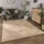 Paco Home Teppich Wohnzimmer Schlafzimmer Kurzflor Boho Skandi Raute 3d Grau Anthrazit, 80x150 cm, Beige 2