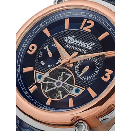 Ingersoll The Michigan Automatik Blau Leder 45 mm I01101B